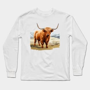 Highland Bull Long Sleeve T-Shirt